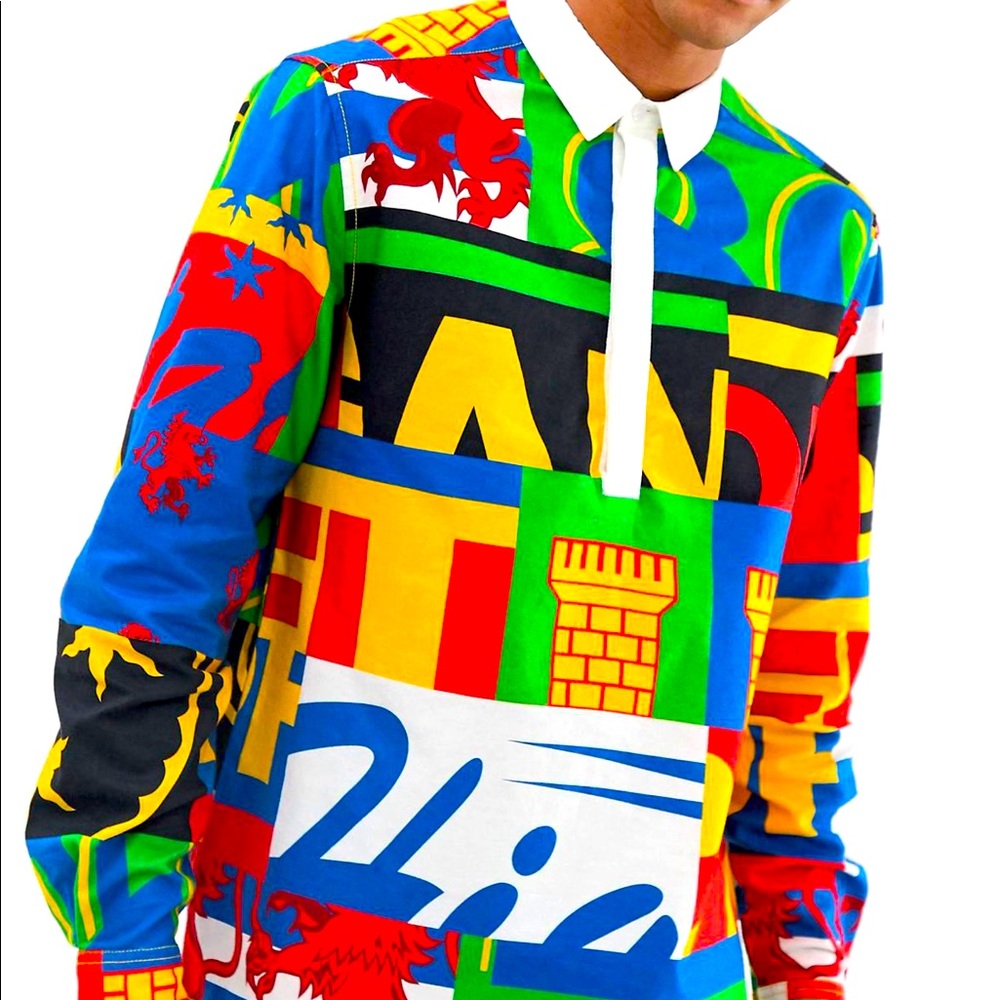 ASOS DESIGN Overhead Shirt w/ 90’s Style Print - M